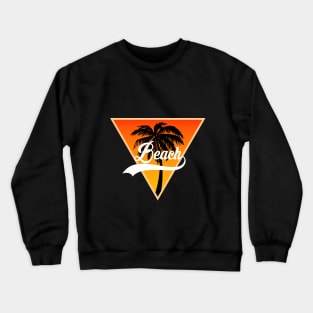 Coole Beach Design Crewneck Sweatshirt